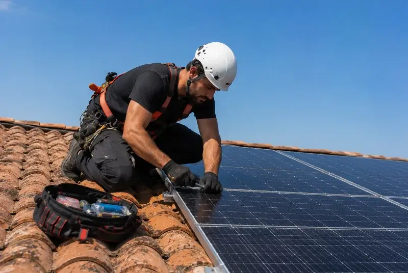 Maintenance et monitoring de panneaux solaires à Larbey