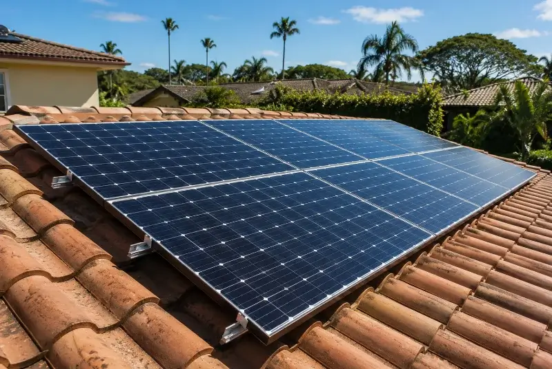 Installation de panneaux solaires à Larbey